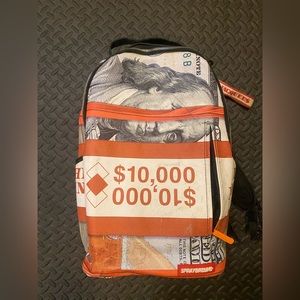 Sprayground Ben Franklin 100 bill Jacques book bag